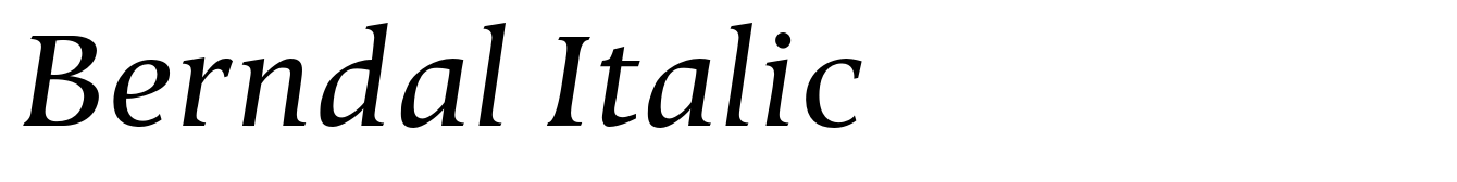 Berndal Italic